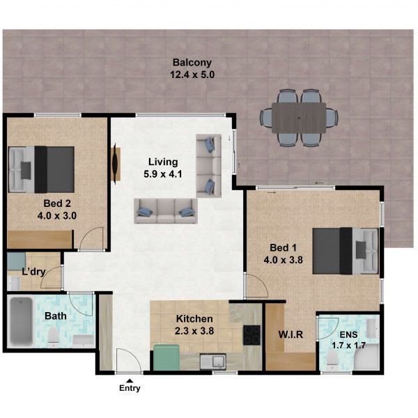 Balcony plan photo